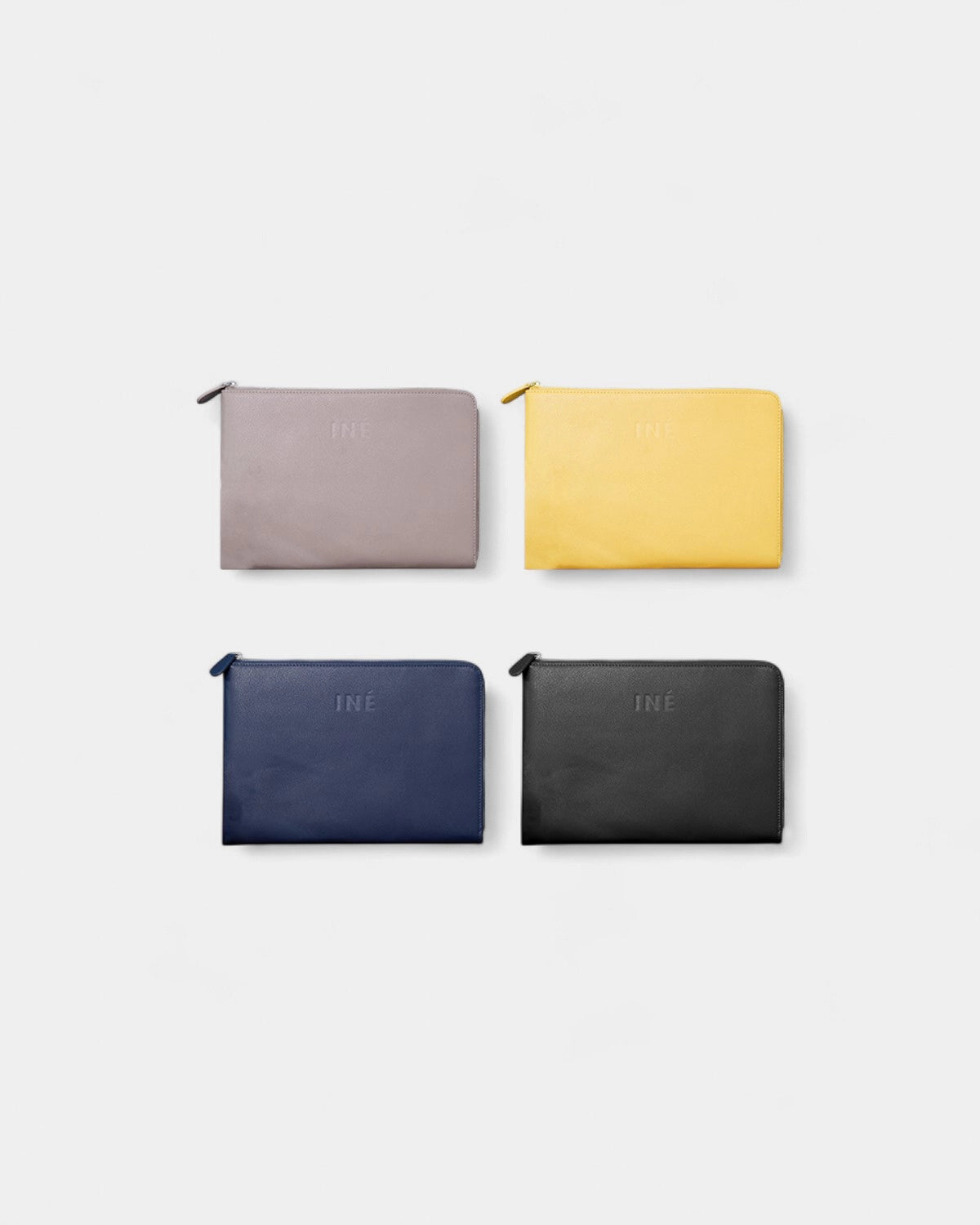 Iné Laptop Pouch in Recycled Leather to Personalize